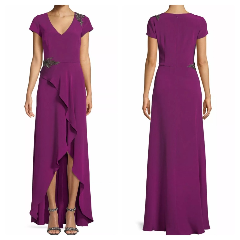 David Meister Bead Embellished Gown Size 4